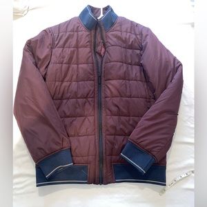 Men’s Perry Ellis Maroon Jacket Size Small